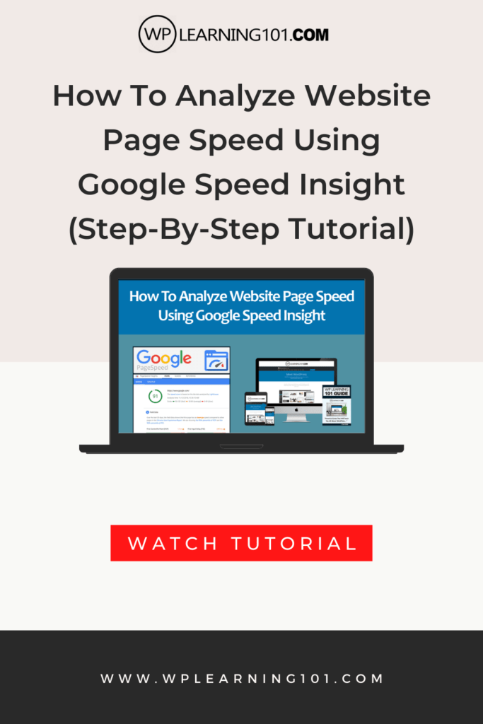 How To Analyze Website Page Speed Using Google Speed Insight (Step-By-Step Tutorial)