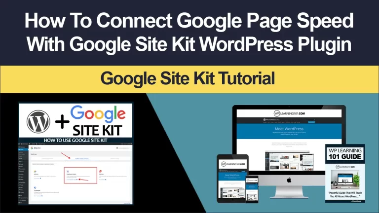 How To Connect Google Pagespeed Insights To WordPress