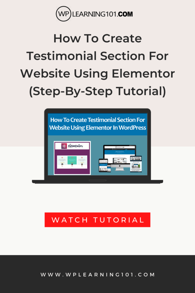 How To Create Testimonial Section For Website Using Elementor In WordPress (Step-By-Step Tutorial)