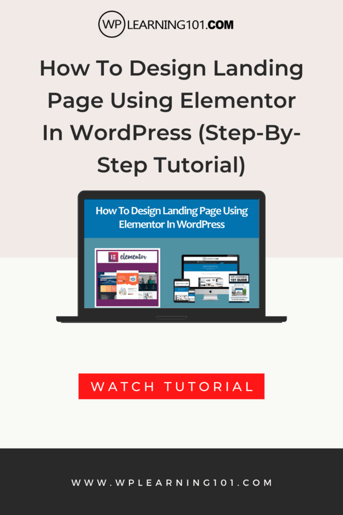How To Design Landing Page Using Elementor In WordPress (Step-By-Step Tutorial)