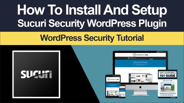 How To Install Sucuri Security WordPress Plugin Tutorial (Step-By-Step)