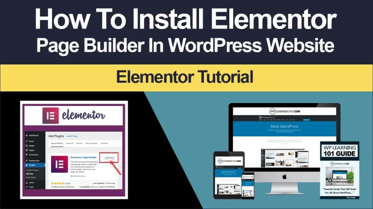 How To Install Elementor Page Builder For WordPress