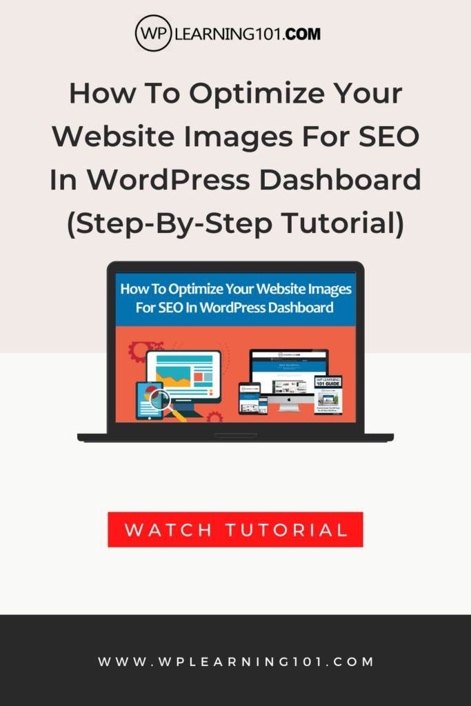 How To Optimize Your Website Images For SEO In WordPress Dashboard (Step-By-Step Tutorial)