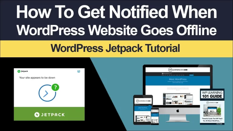 How To Get notified When Your WordPress Site Goes Offline With Jetpack