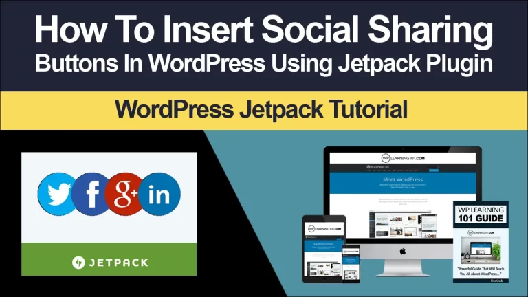 How To Add Share Buttons Using Jetpack For WordPress