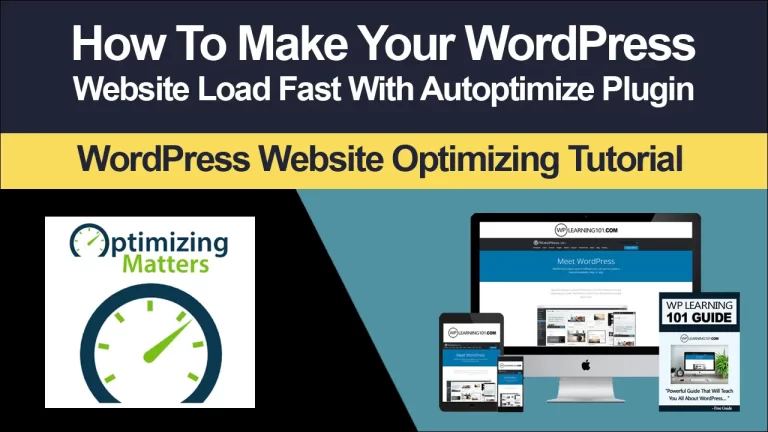 How To Speed Up Your WordPress Site With Autoptimize