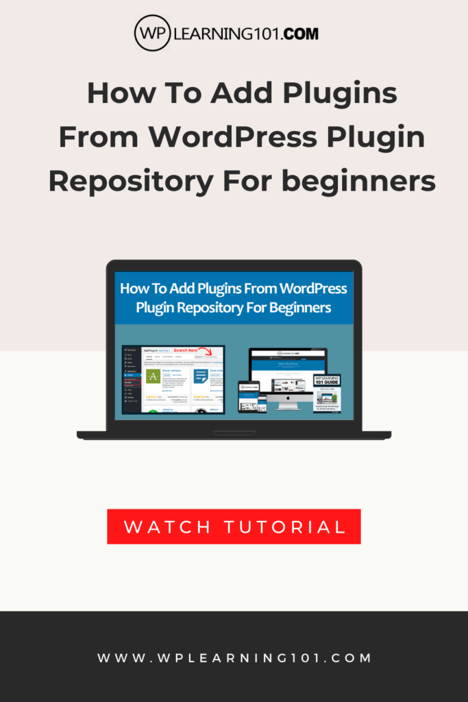 How To Add Plugins From WordPress Plugin Repository Tutorial (Step By Step)