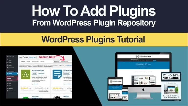 How To Add Plugins From WordPress Plugin Repository Tutorial (Step By Step)