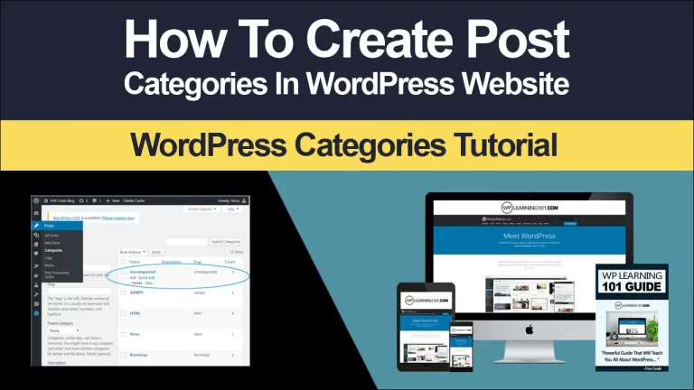 How To Create Post Categories In WordPress
