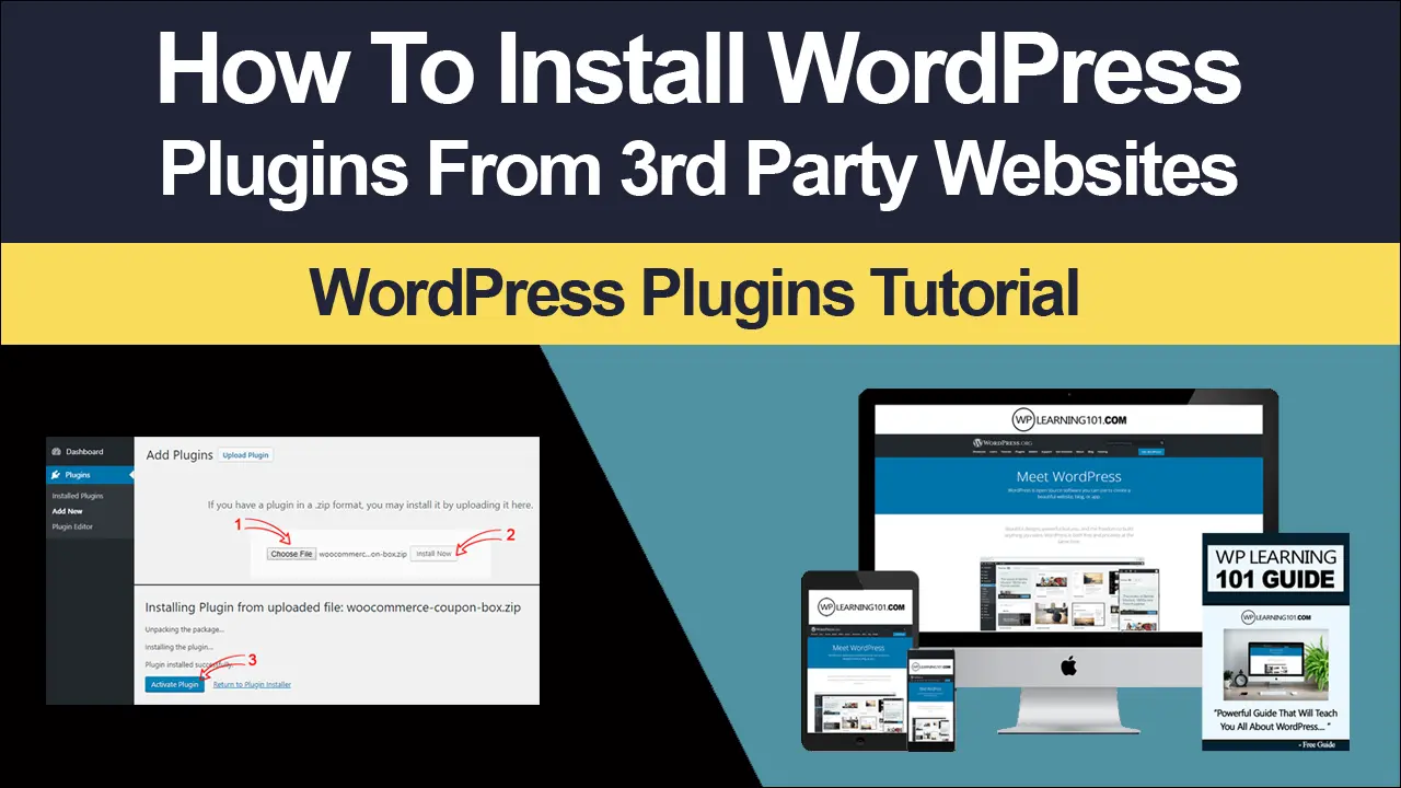How To Install 3rd Party WordPress Plugins In WordPress Website (Step ...