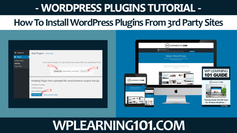 How To Install 3rd Party WordPress Plugins In WordPress Website (Step By Step Tutorial)