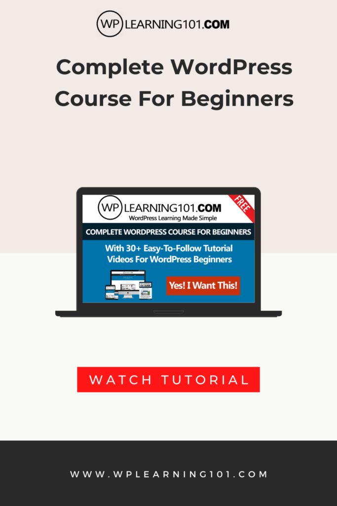 Complete WordPress Course For Beginners