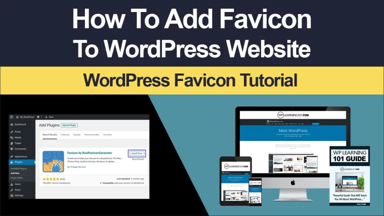 How To Add Favicon To WordPress Website (Step By Step Tutorial)