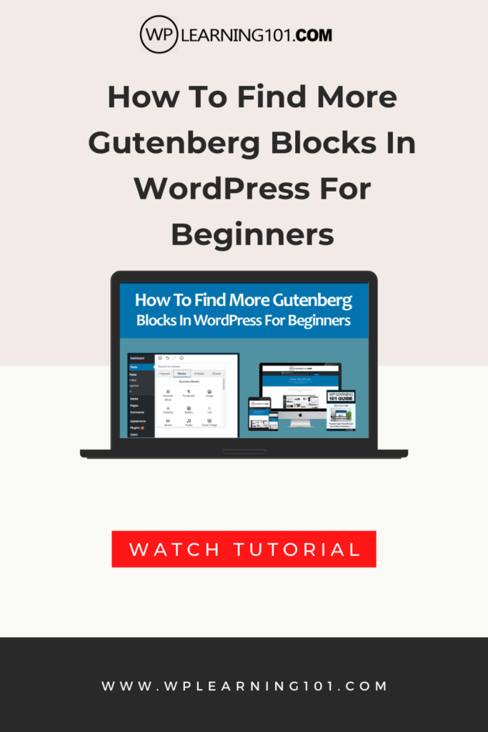 How To Find More Gutenberg Blocks In WordPress