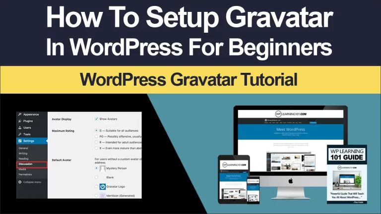 How To Setup Gravatar In WordPress For Beginners (Step By Step Tutorial)