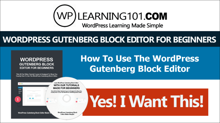 How To Use WordPress Gutenberg Block Editor Made For Beginners (Step By Step)