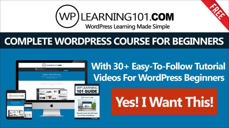 Complete WordPress Course For Beginners