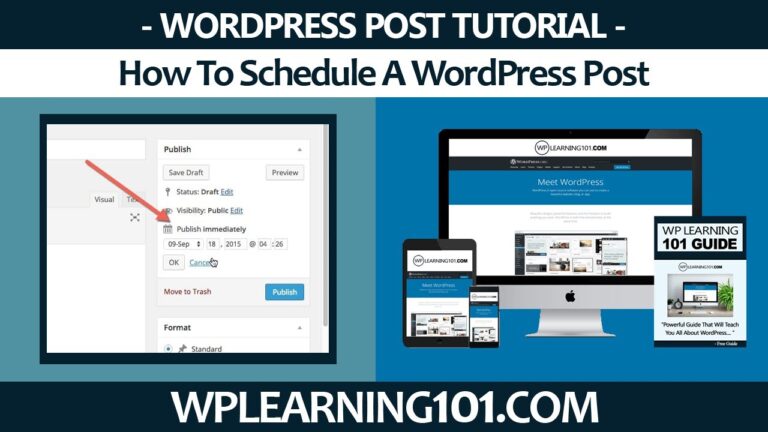 How To Schedule A Post In WordPress Website (Step By Step Tutorial)