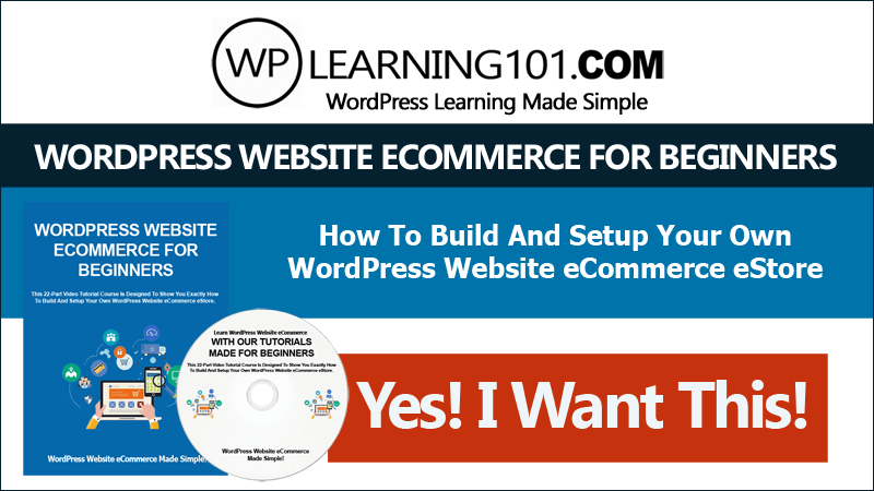 wordpress ecommerce for beginners