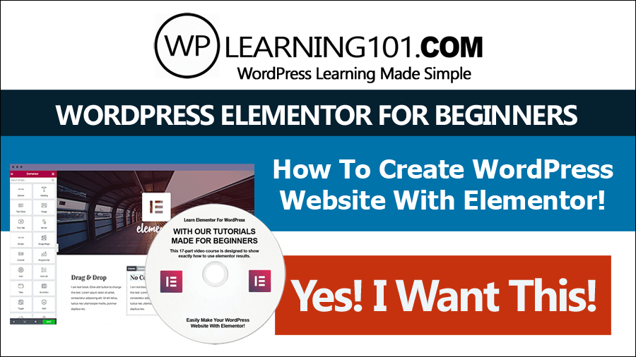 wordpress elementor for beginners