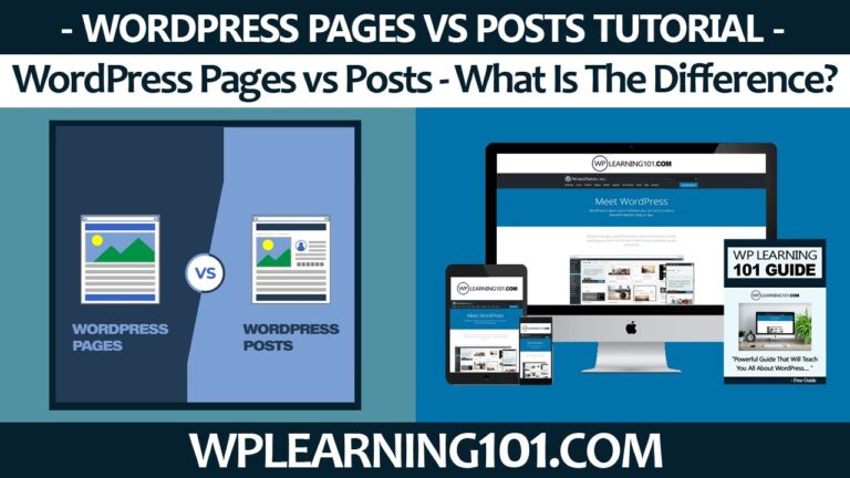 WordPress Pages vs Posts – What Is The Difference? (Step By Step Tutorial)
