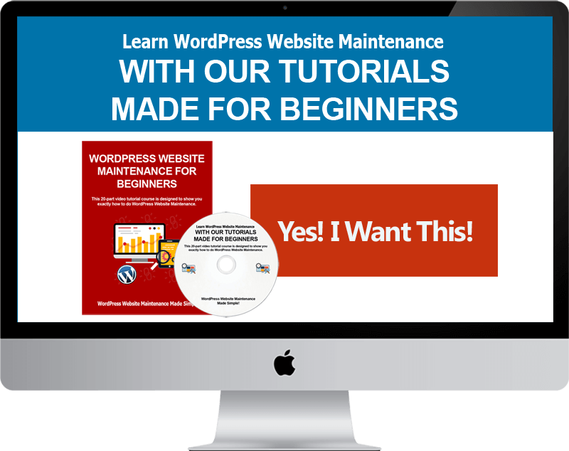wordpress website maintenance tutorials made for beginners