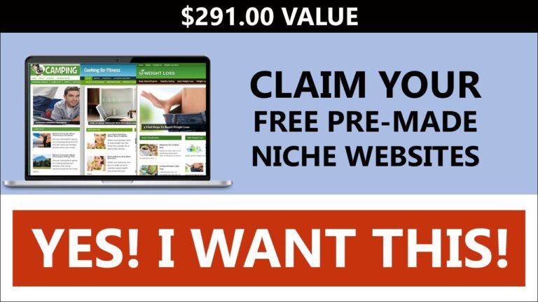 How To Get 3 Premade Affiliate Niche Websites For Free (Download Now)
