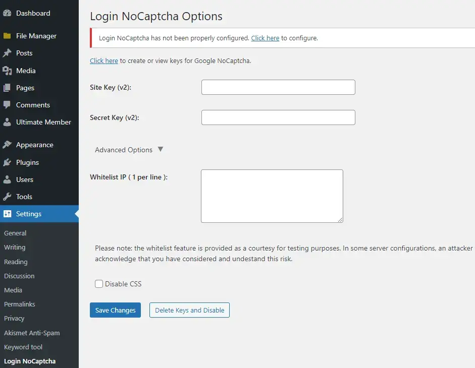 Adding reCAPTCHA to the WordPress Login Page