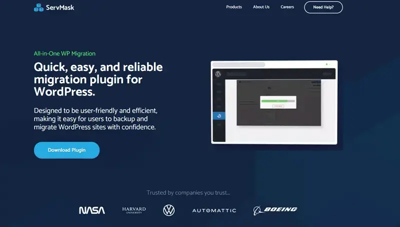 All in One WP Migration WordPress Plugin