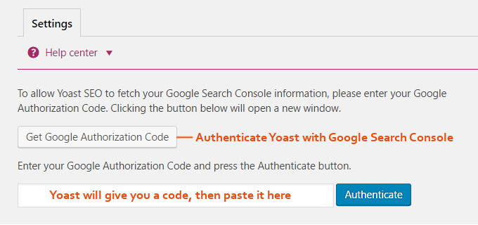 Connecting Google Search Console with Yoast SEO