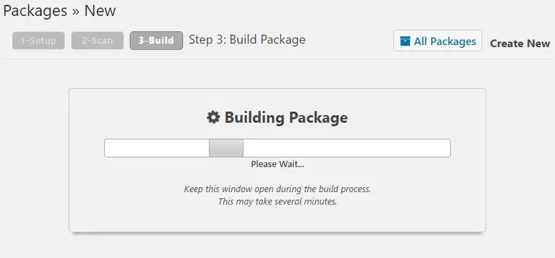 Creating a Backup Using Duplicator WordPress Plugin