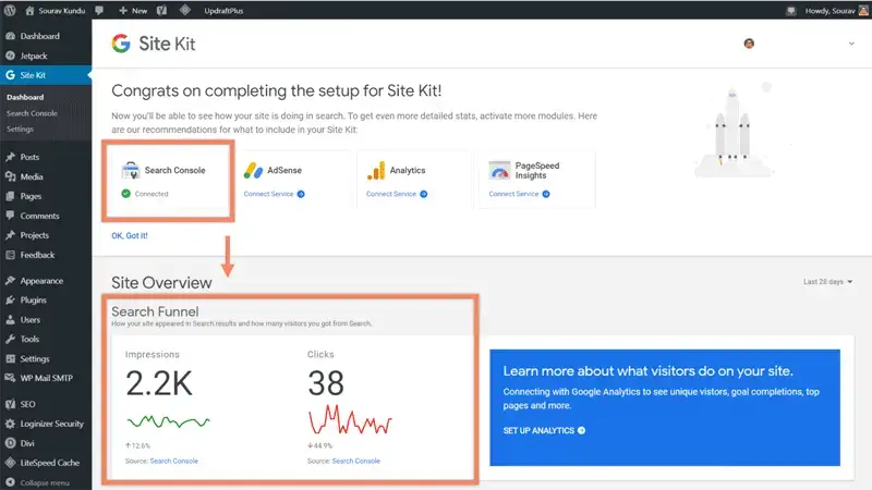 How to Configure Google Search Console in Google Site Kit