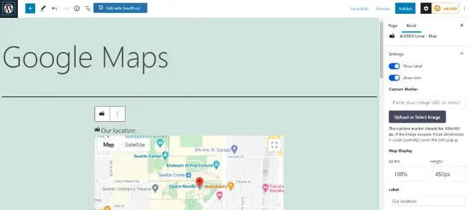 Navigate to the Maps All Maps page in your WordPress dashboard