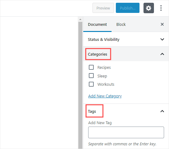 Organizing and Categorizing WordPress Posts