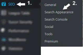 Search Appearance Settings Yoast SEO Plugin
