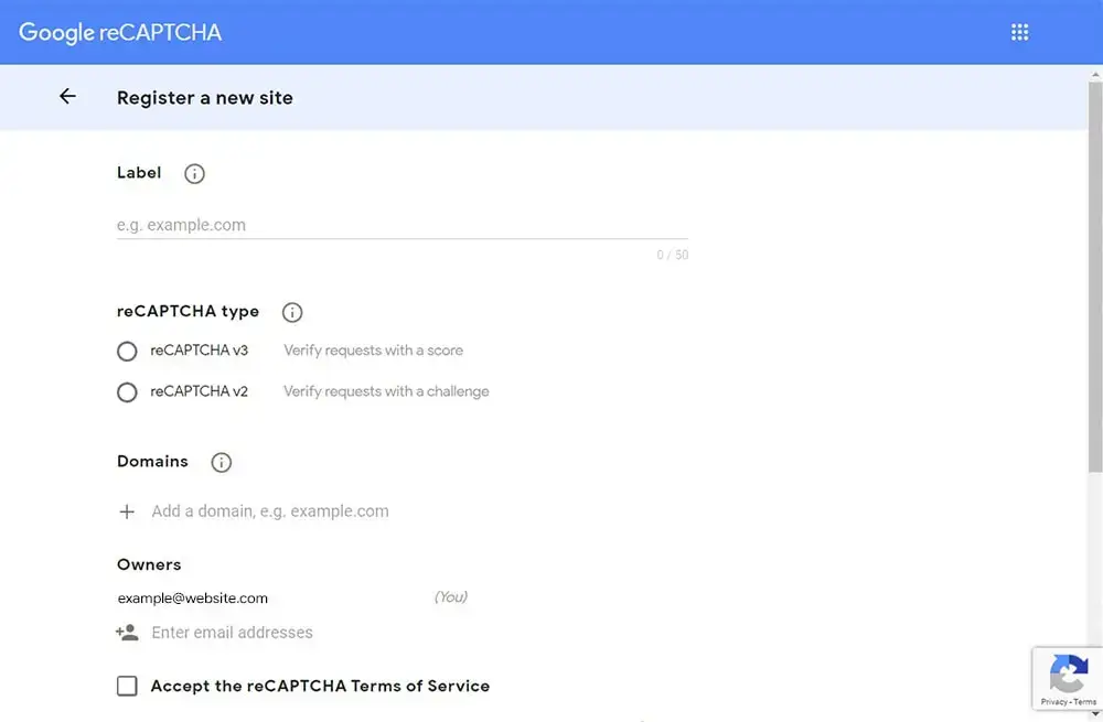 Setting Up Google reCAPTCHA