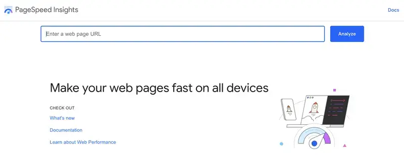 Setting up Google Pagespeed Insights