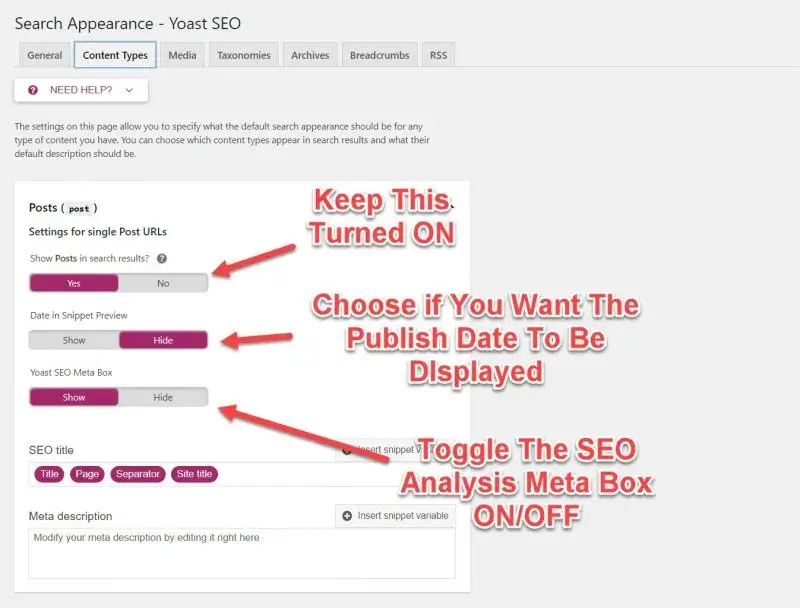 Steps to Setting up Yoast SEO Meta tags in WordPress Posts