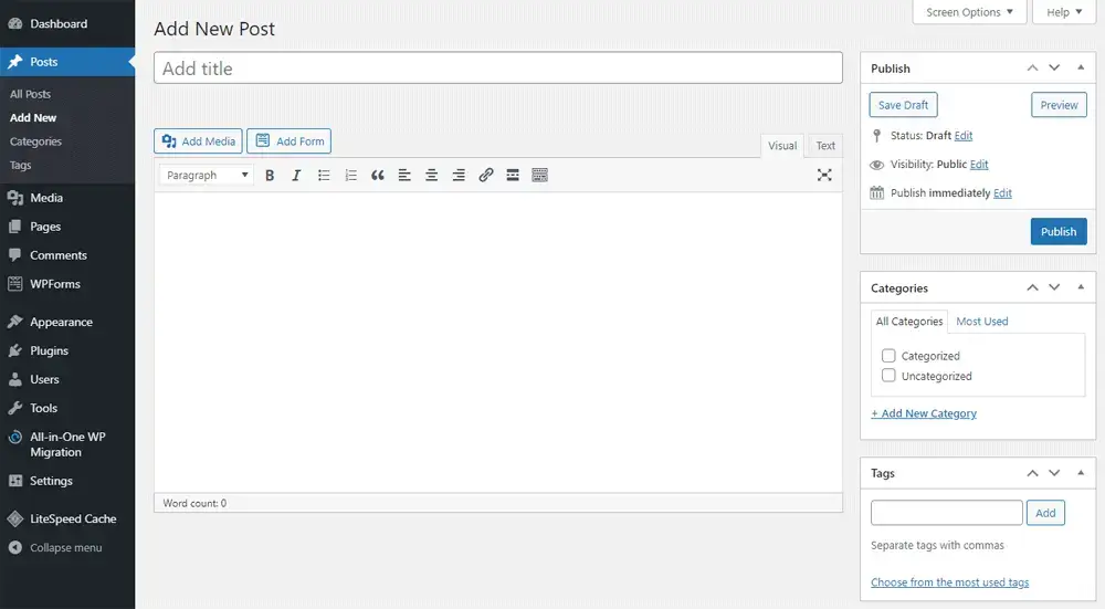 Managing WordPress Posts