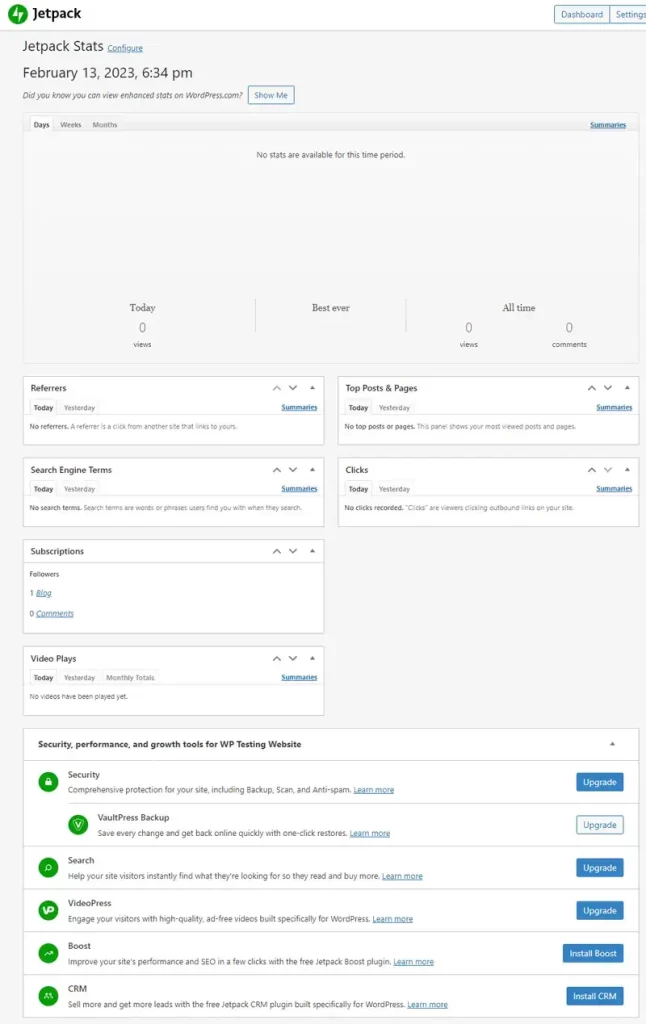 Using Jetpack to Monitor Your Website's Uptime