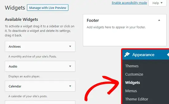 How to Add and Manage Widgets in WordPress