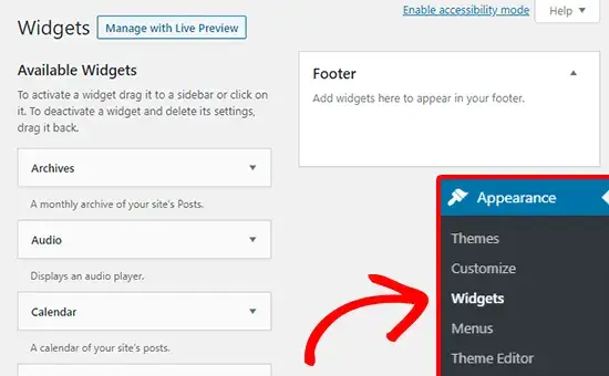 What are WordPress Widgets