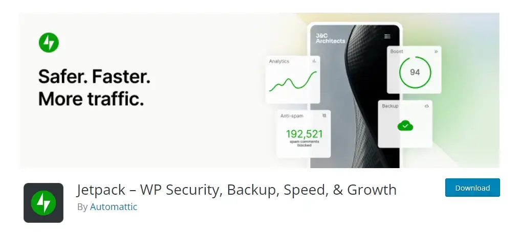 downloading the plugin from the Jetpack website